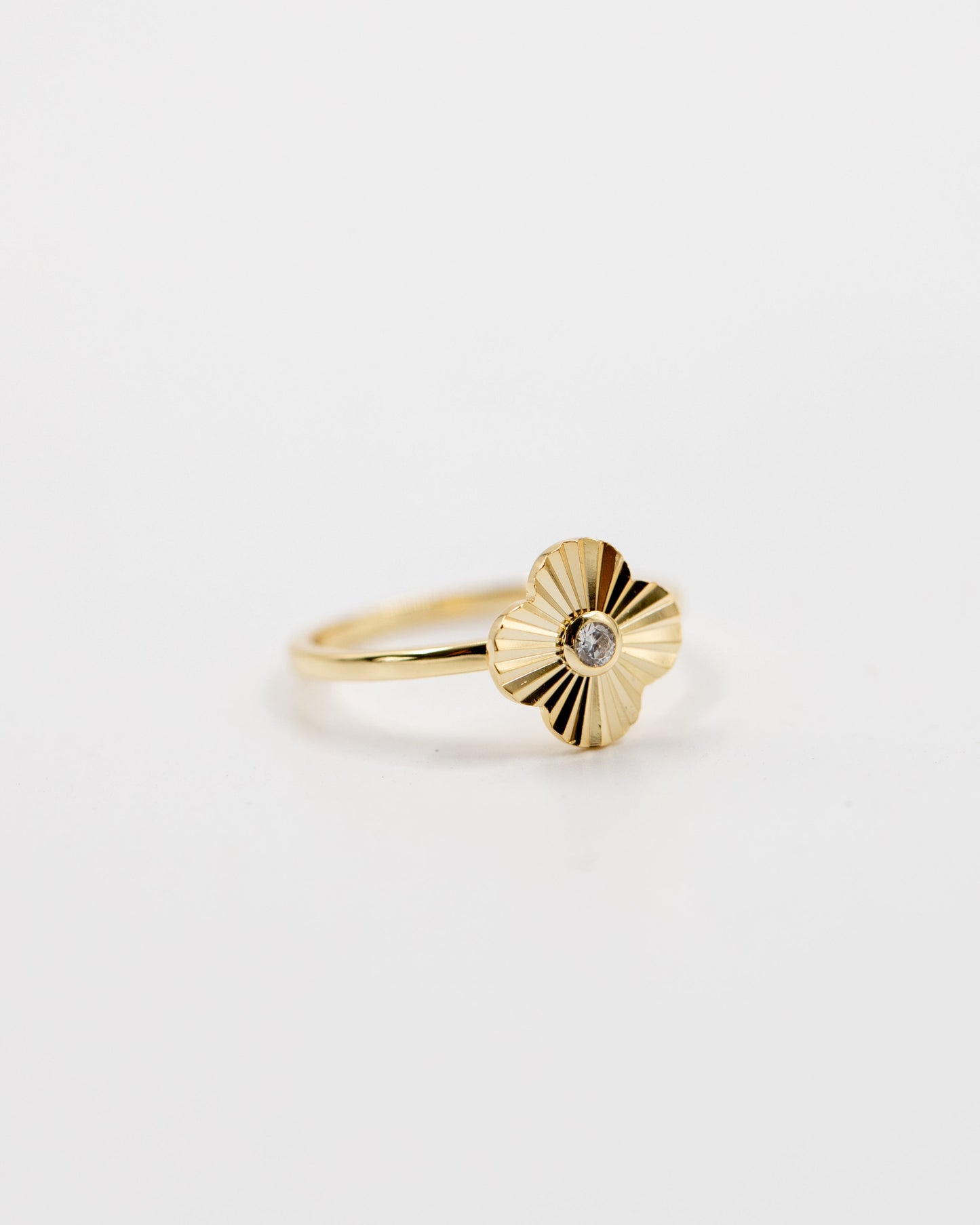 Gold Clover Ring