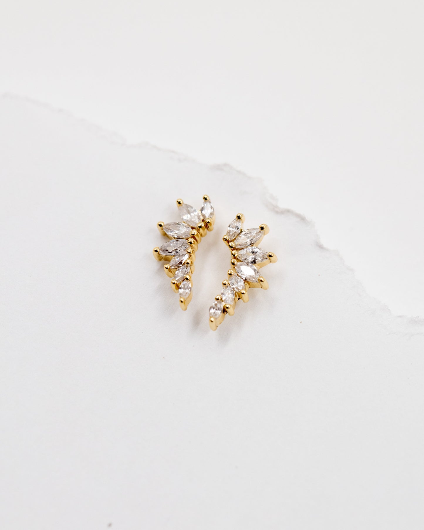 Diamond Ear Climber Earrings