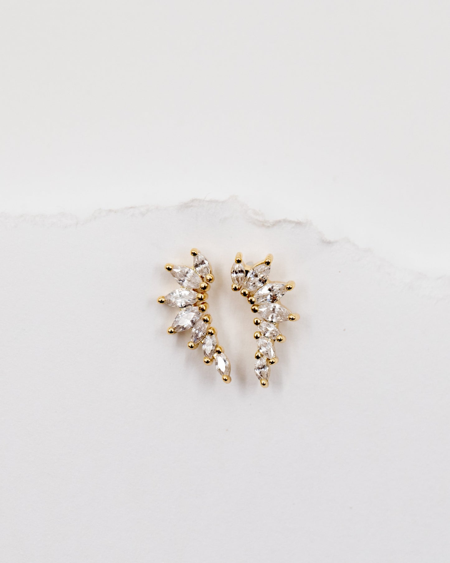 Diamond Ear Climber Earrings