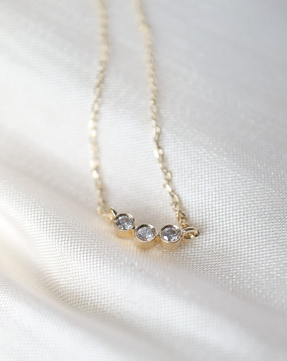 14kt Diamond Trio Pendant from La Kaiser Jewelry