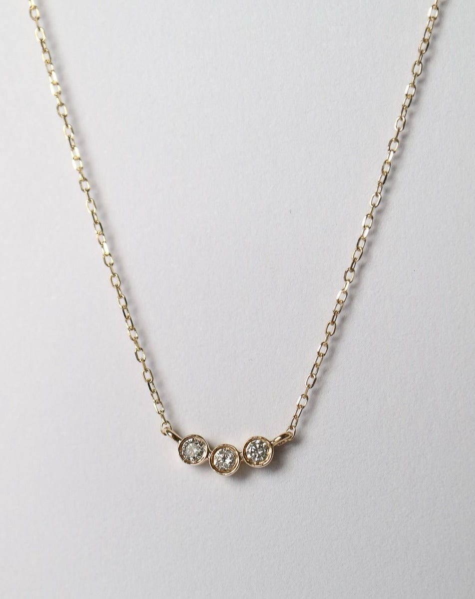14kt Diamond Trio Pendant from La Kaiser Jewelry