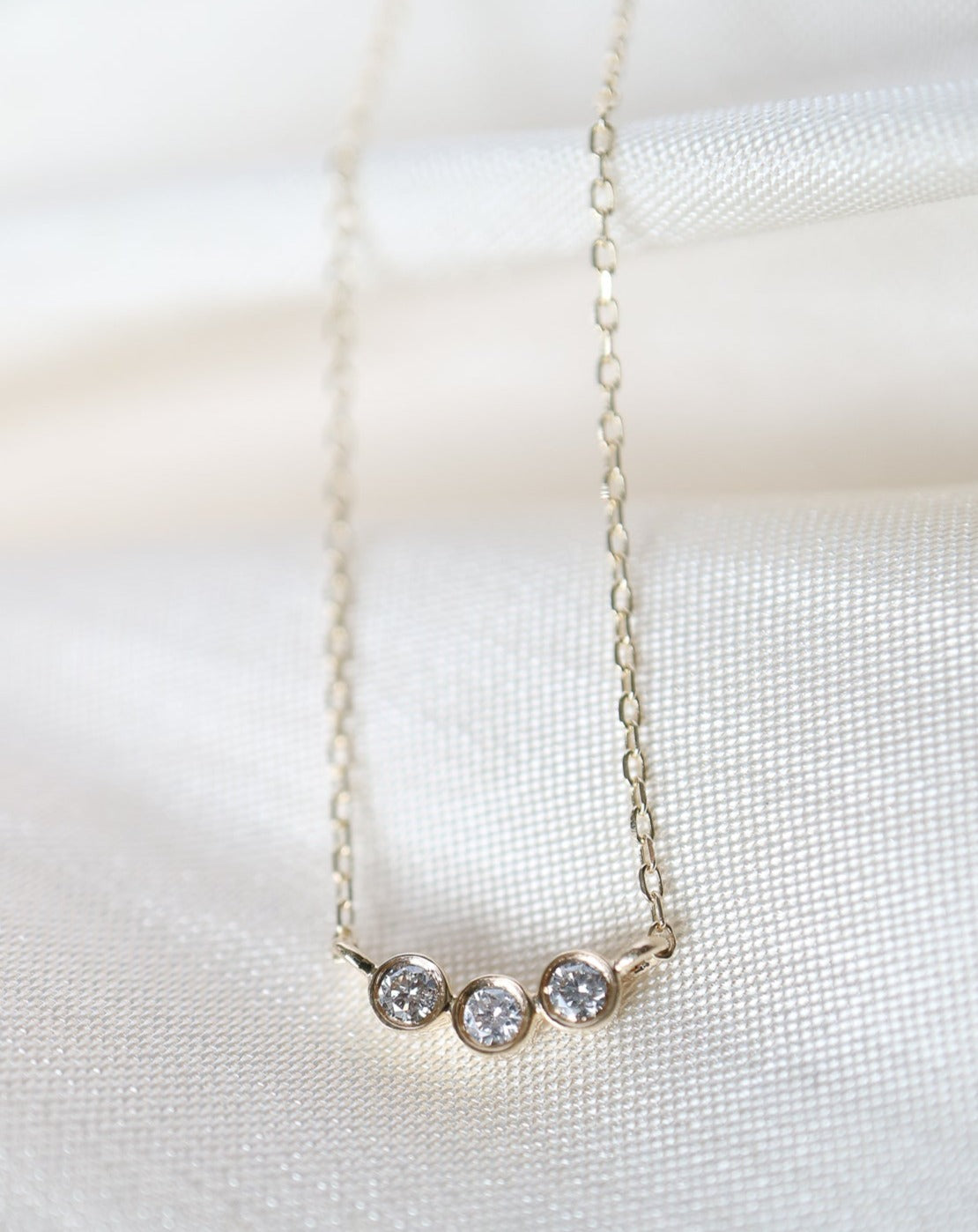 14kt Diamond Trio Pendant from La Kaiser Jewelry