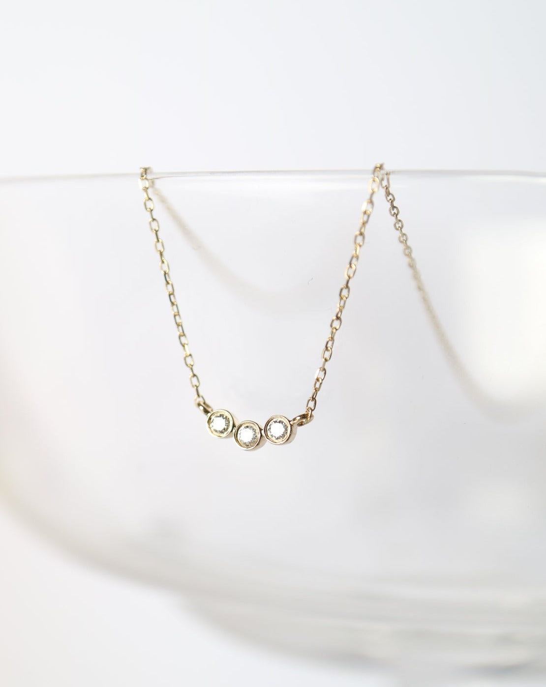 14kt Diamond Trio Pendant from La Kaiser Jewelry