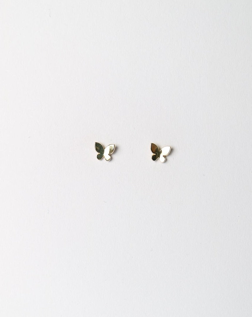 14kt gold Butterfly Studs Earrings