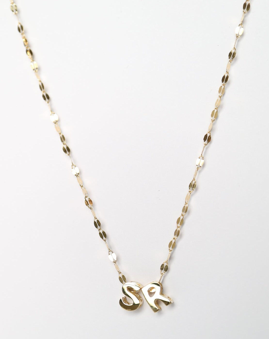 14kt gold Letter charm pendant by Collective & Co Jewellery