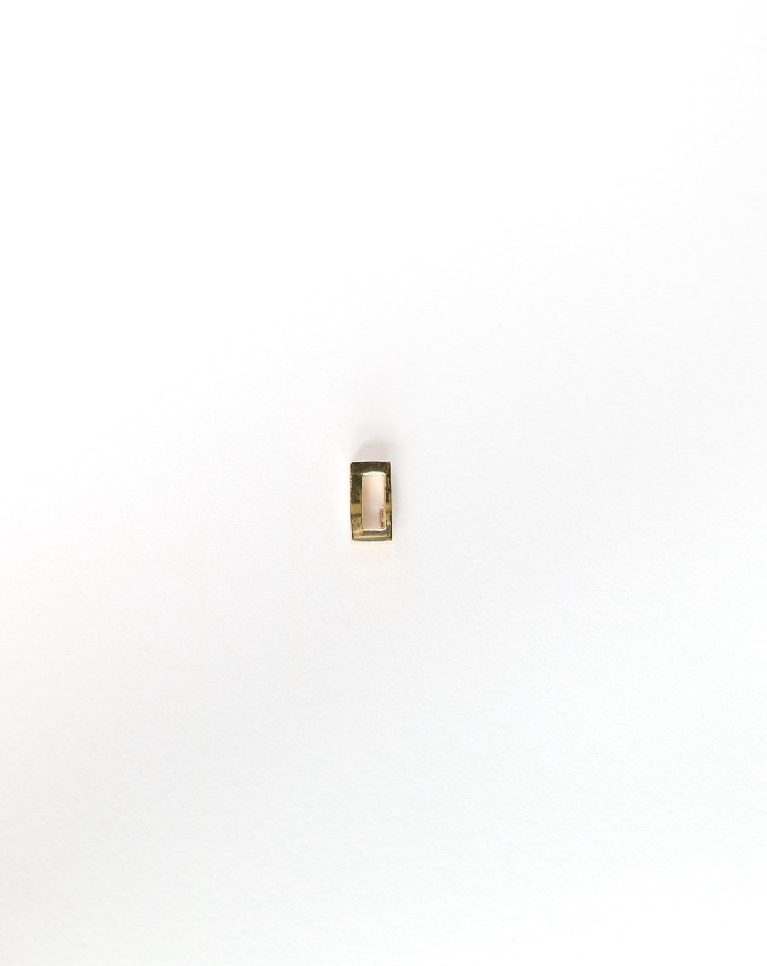 I initial charm letter pendant in 14kt gold