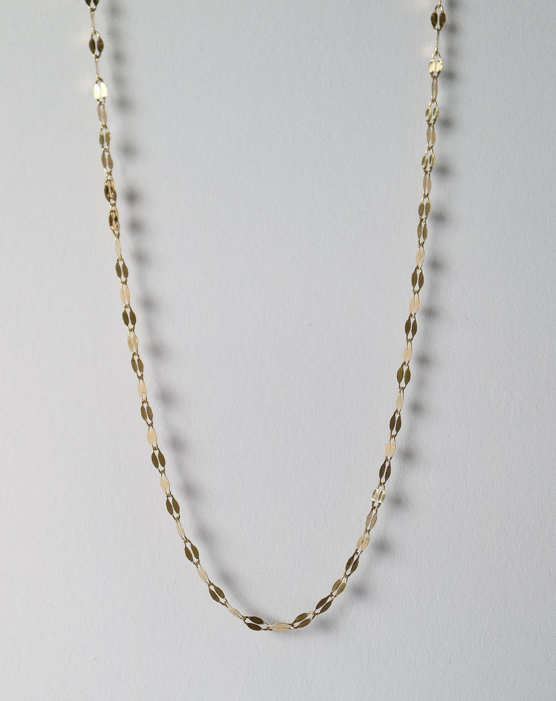 14kt gold Shimmer Chain necklace by Collective & Co Jewellery