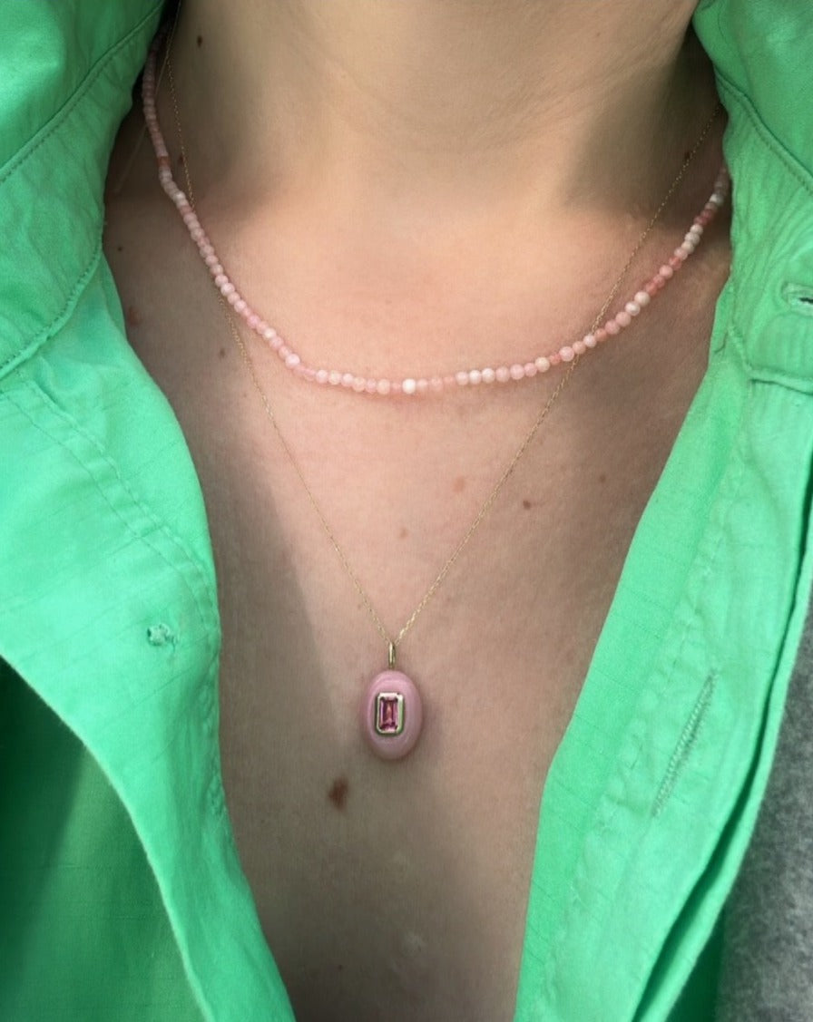 Pink Tourmaline Pendant