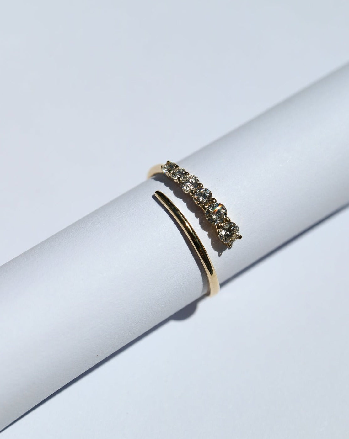 9kt gold Diamond Talon Ring lab grown diamonds solid 9ct gold