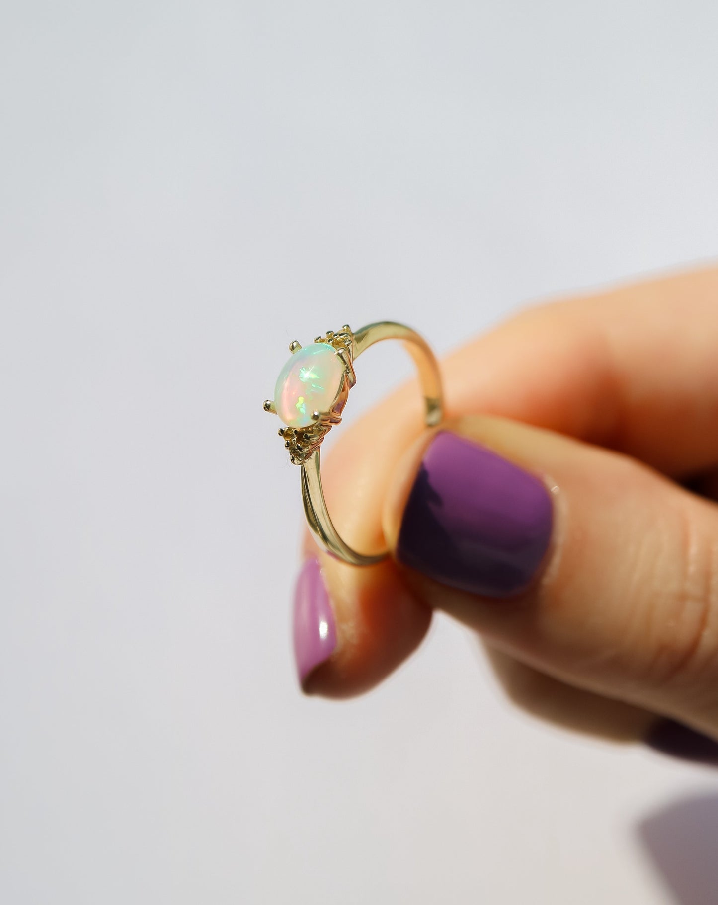 9ct opal and sapphire Cassie Ring