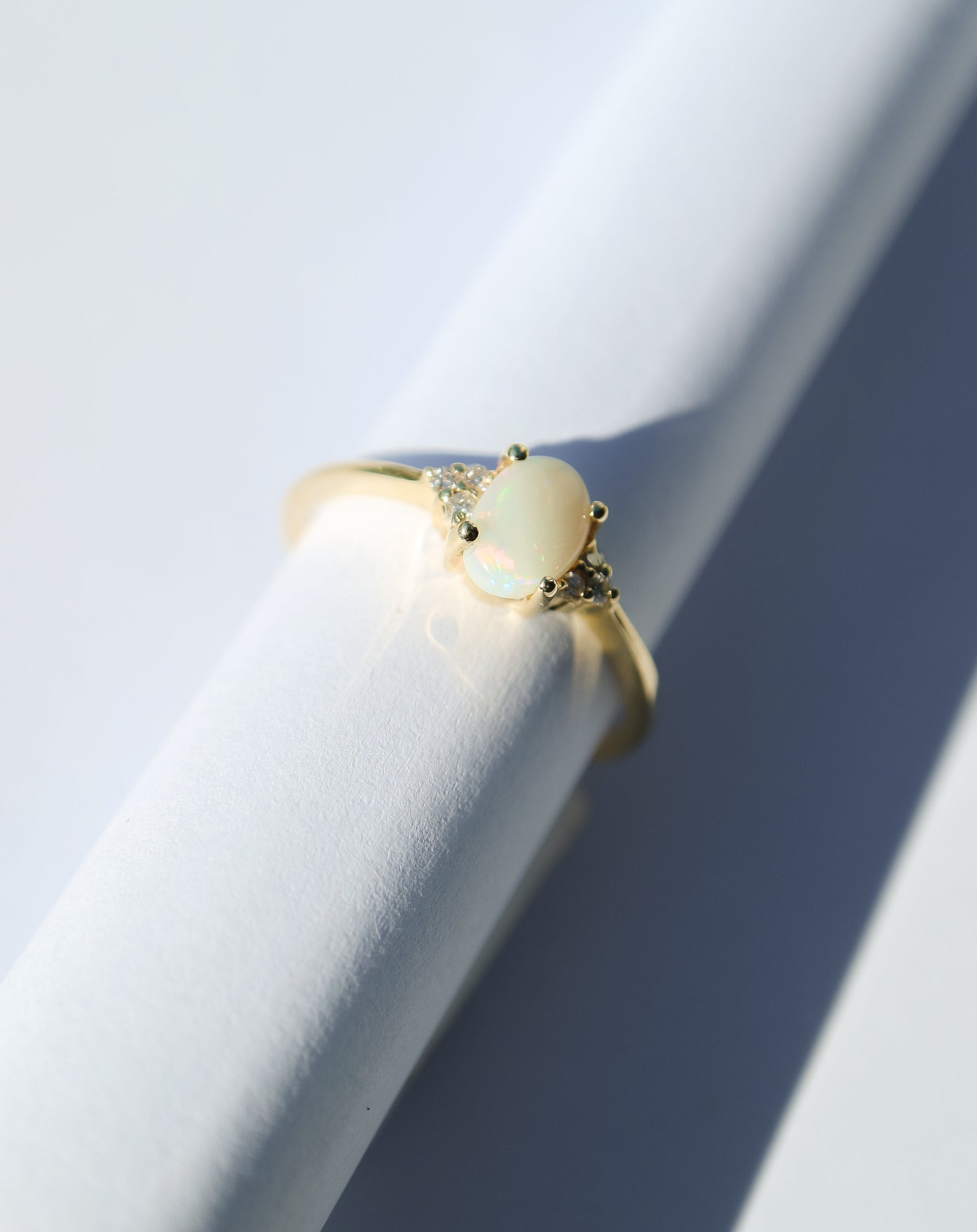 Opal and Diamond Ring