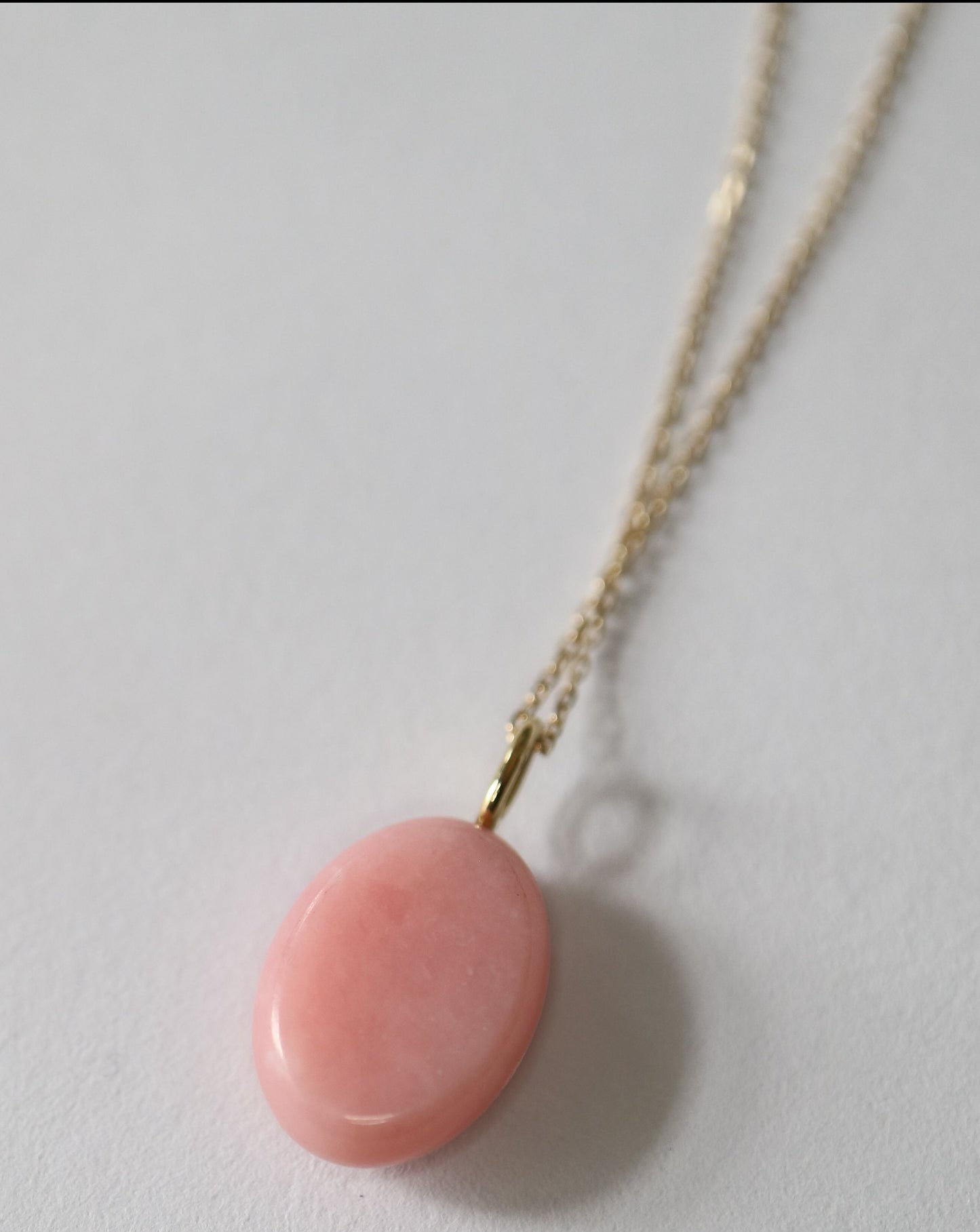 9ct gold and pink tourmaline pendant by Collective & Co.
