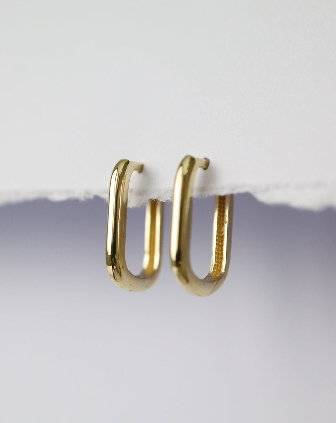 9ct gold Capsule Huggie Earrings by Collective & Co Jewellery Brand South Africa