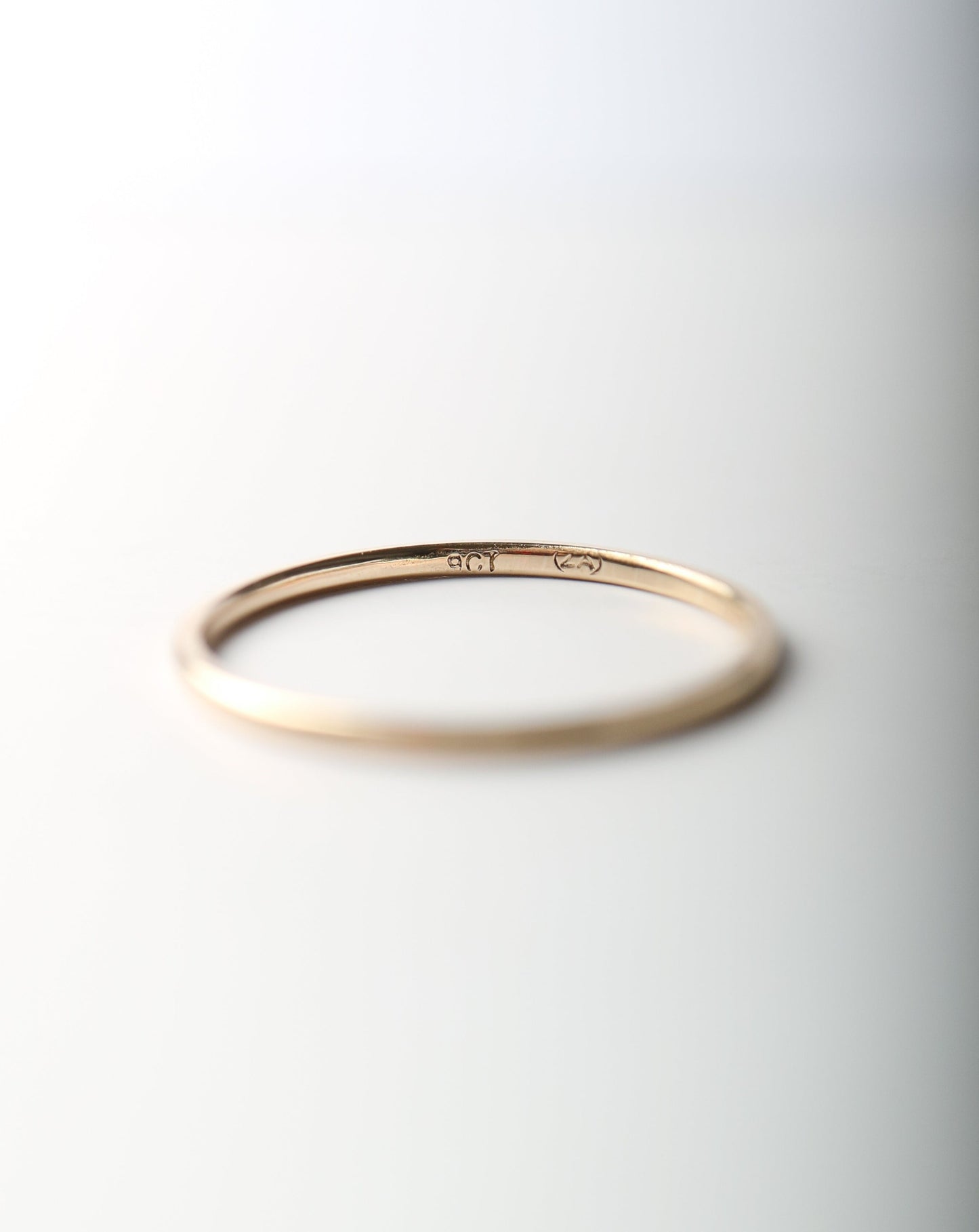 Classic 9ct gold stacking ring band