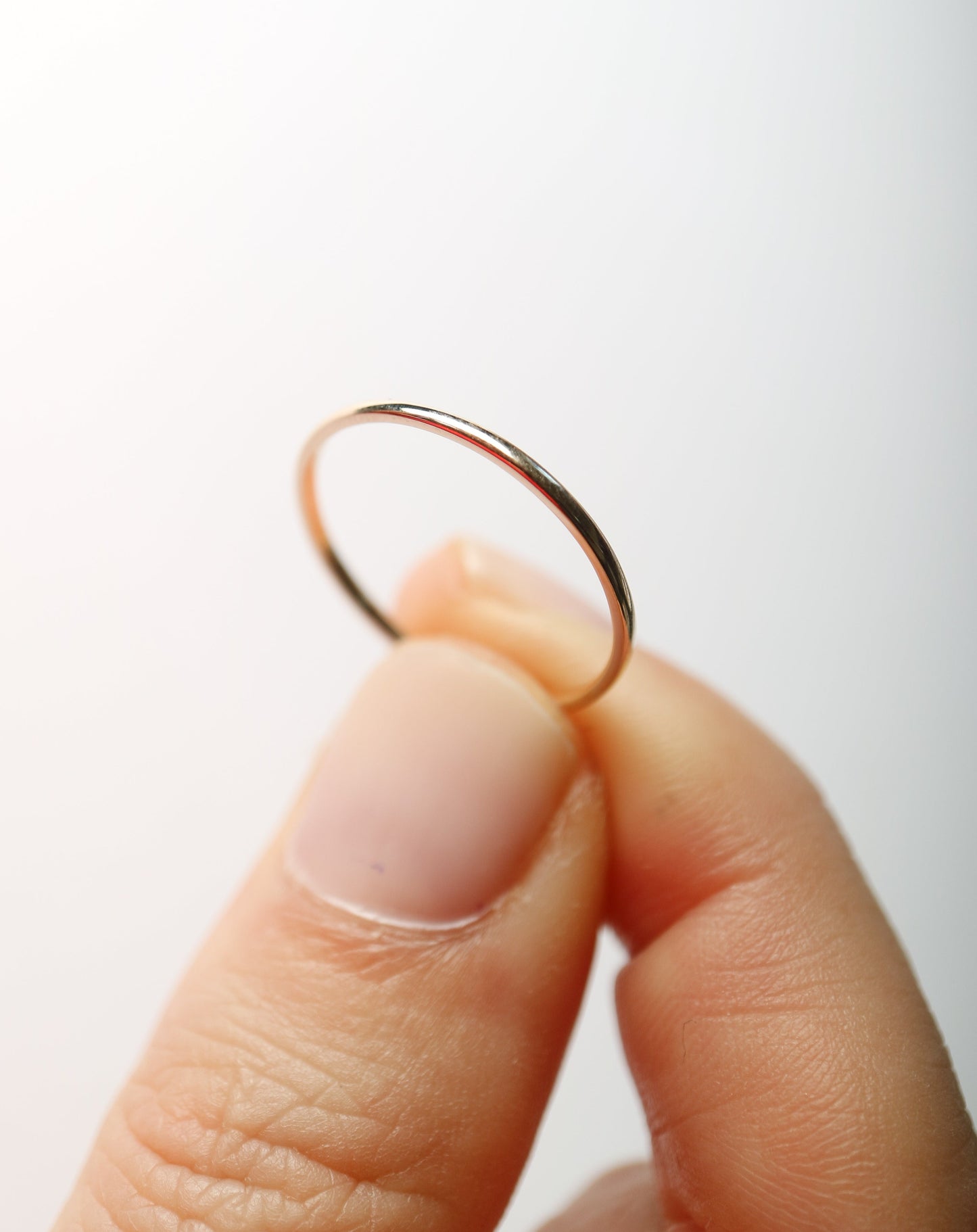 Classic 9ct gold stacking ring band