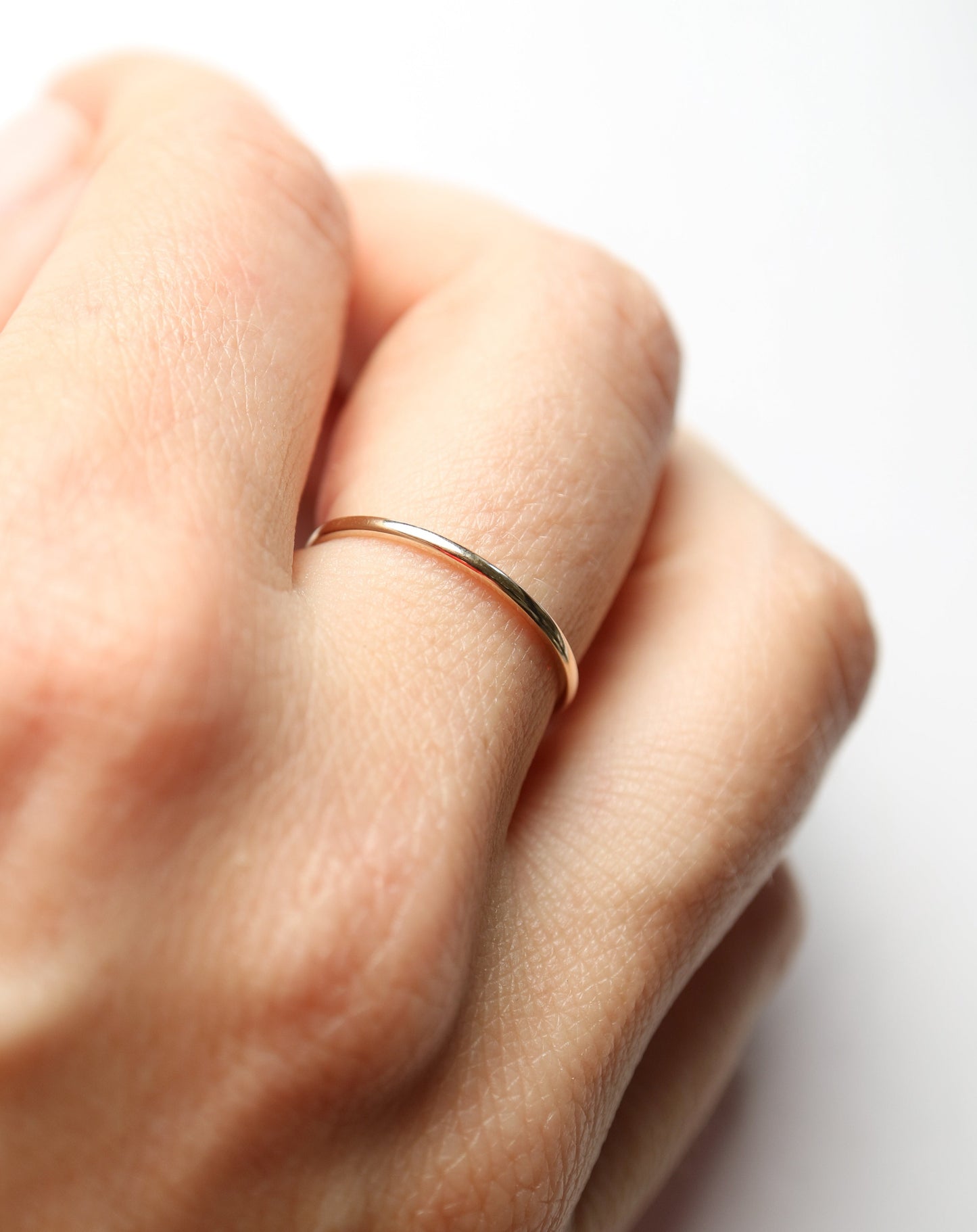 Classic 9ct gold stacking ring band