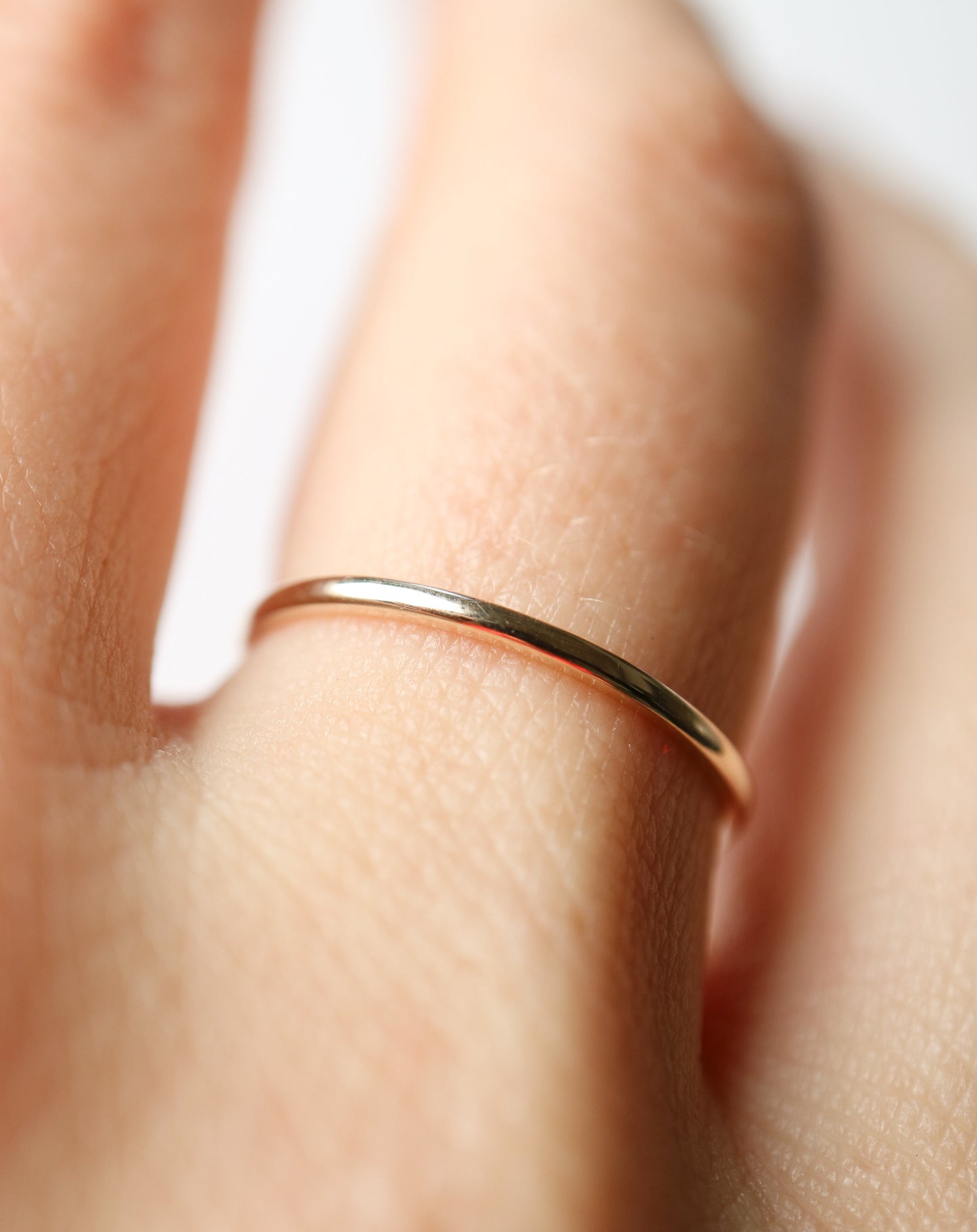 Classic 9ct gold stacking ring band