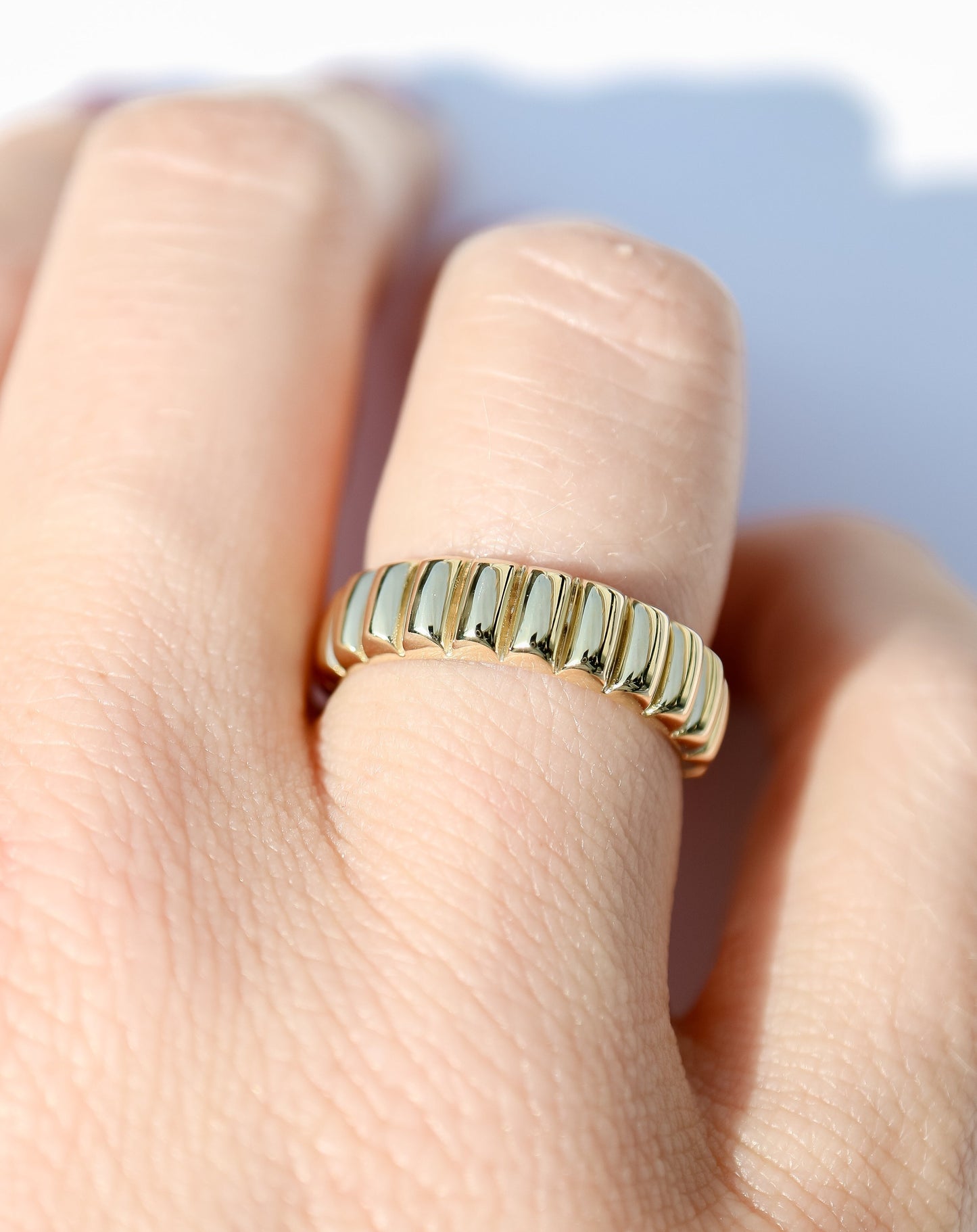 9ct gold Octavia Ring Band
