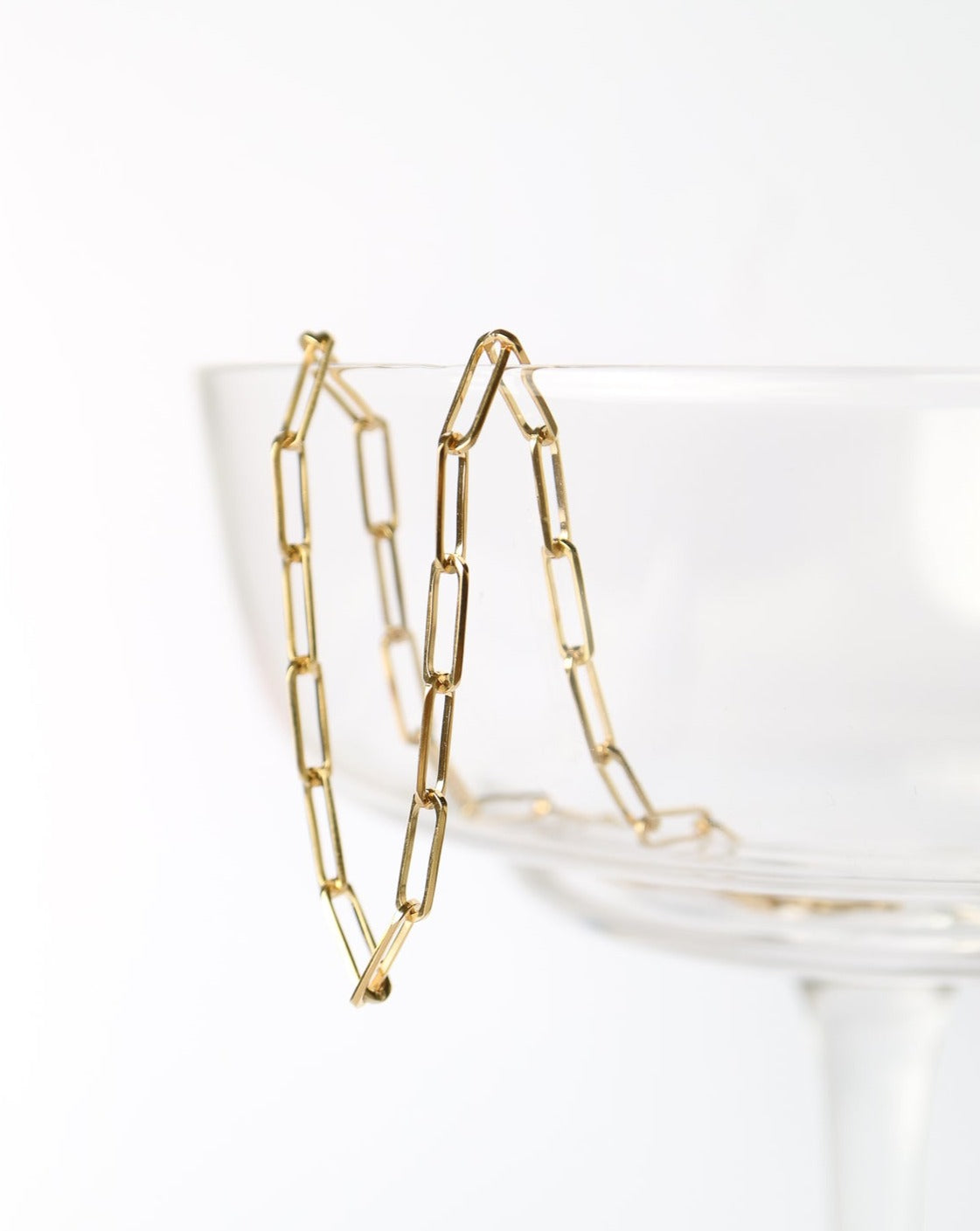 9ct Gold Paperclip Link Anklet