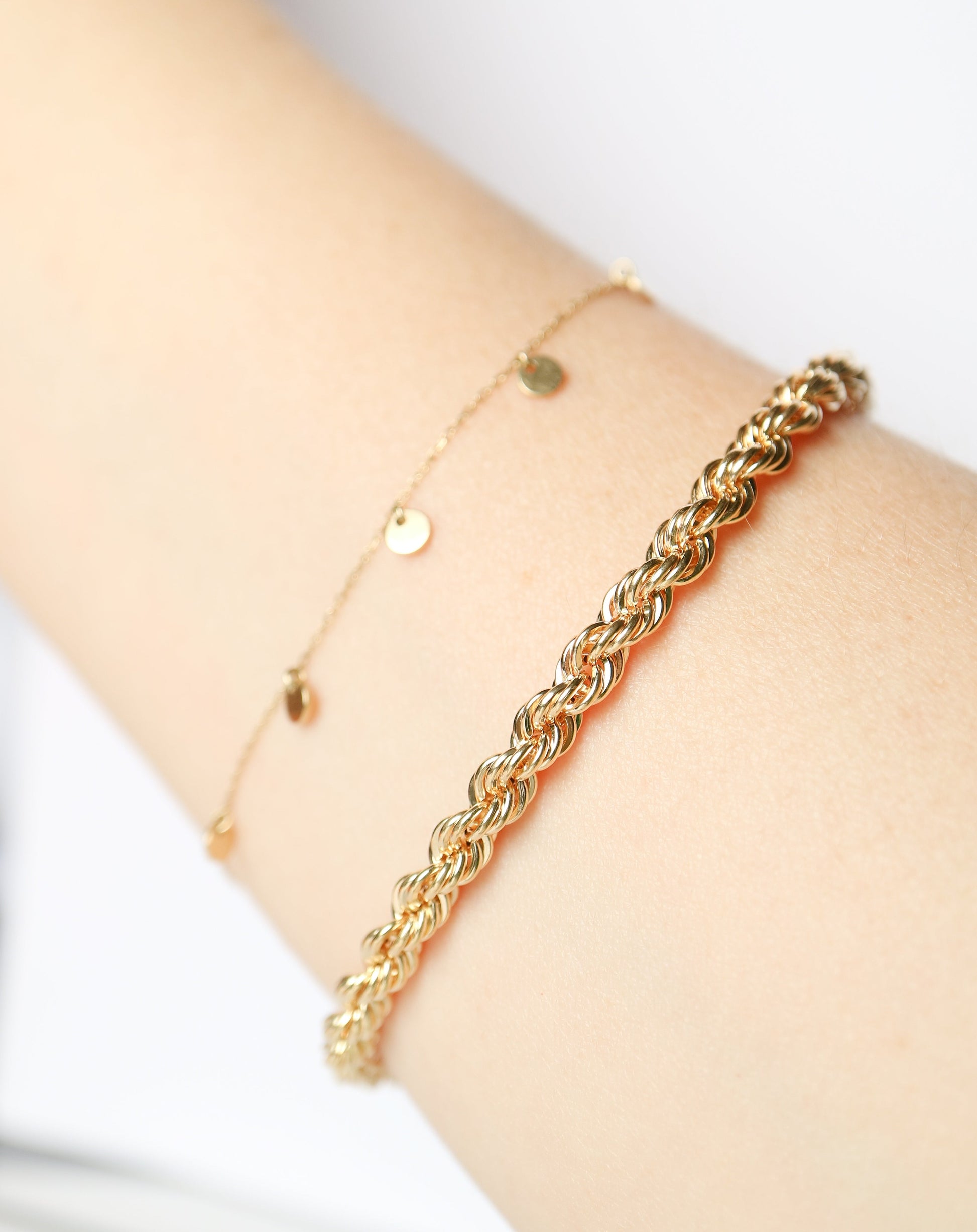 9ct gold Rope Bracelet