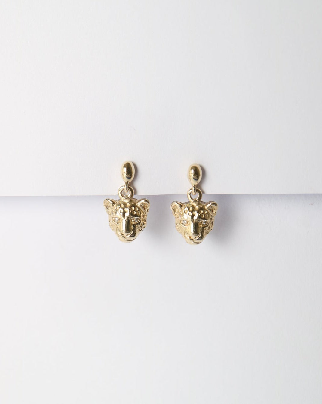 9kt gold Leopard Drop Earrings by Collective & Co Jewellery South Africa