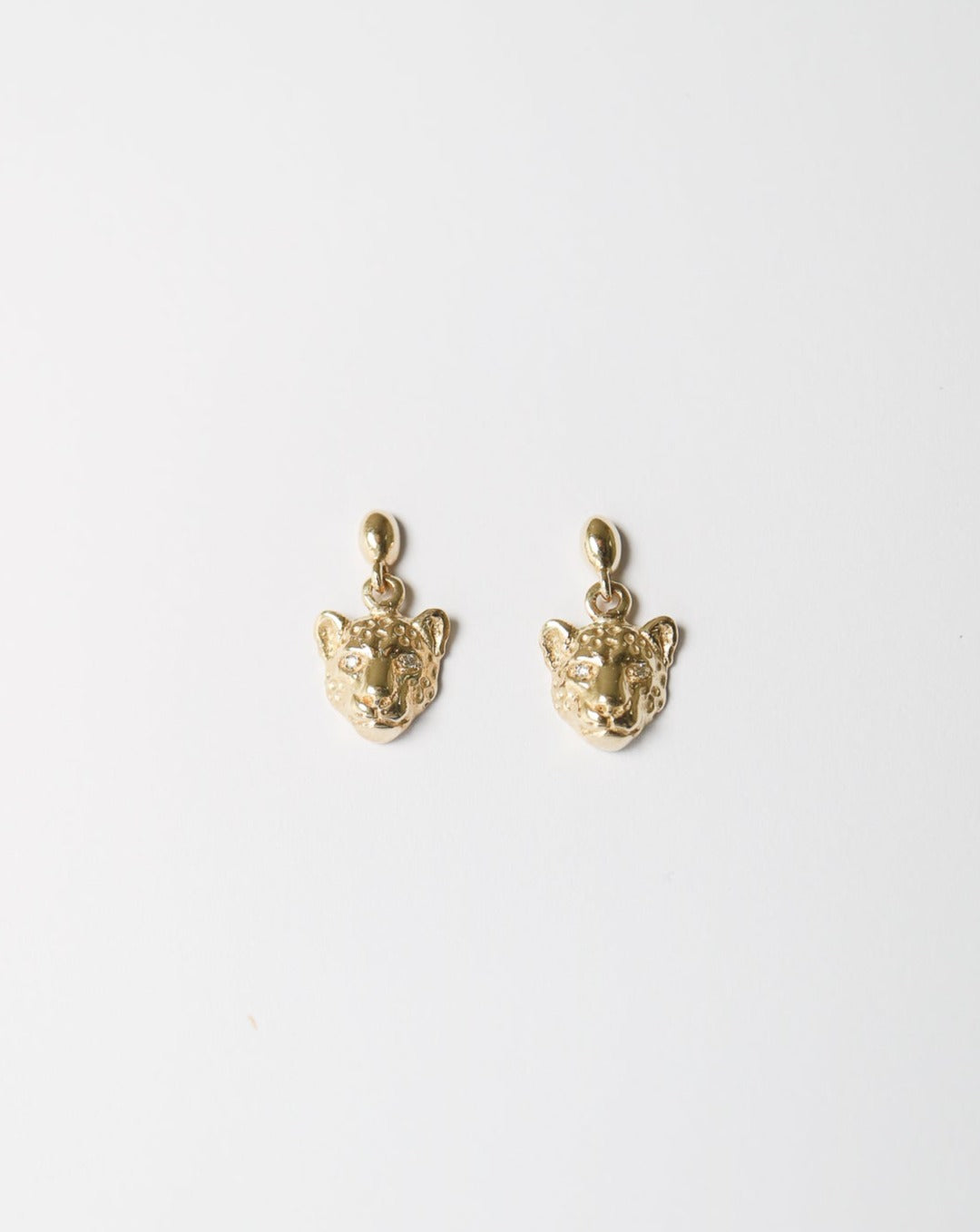 9kt gold Leopard Drop Earrings by Collective & Co Jewellery South Africa