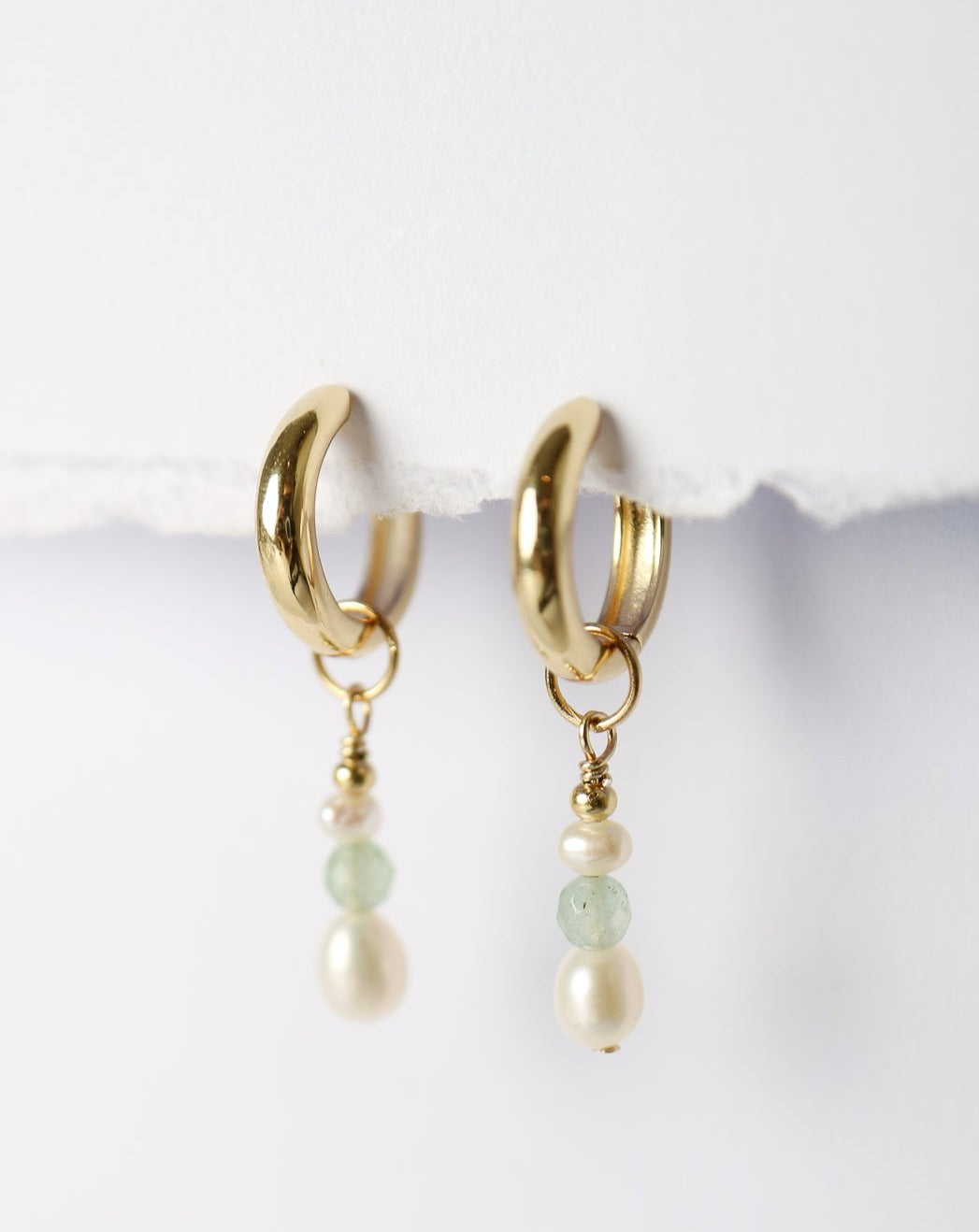 Classic Huggie Earrings gold plated silver Collective & Co Jewellery
