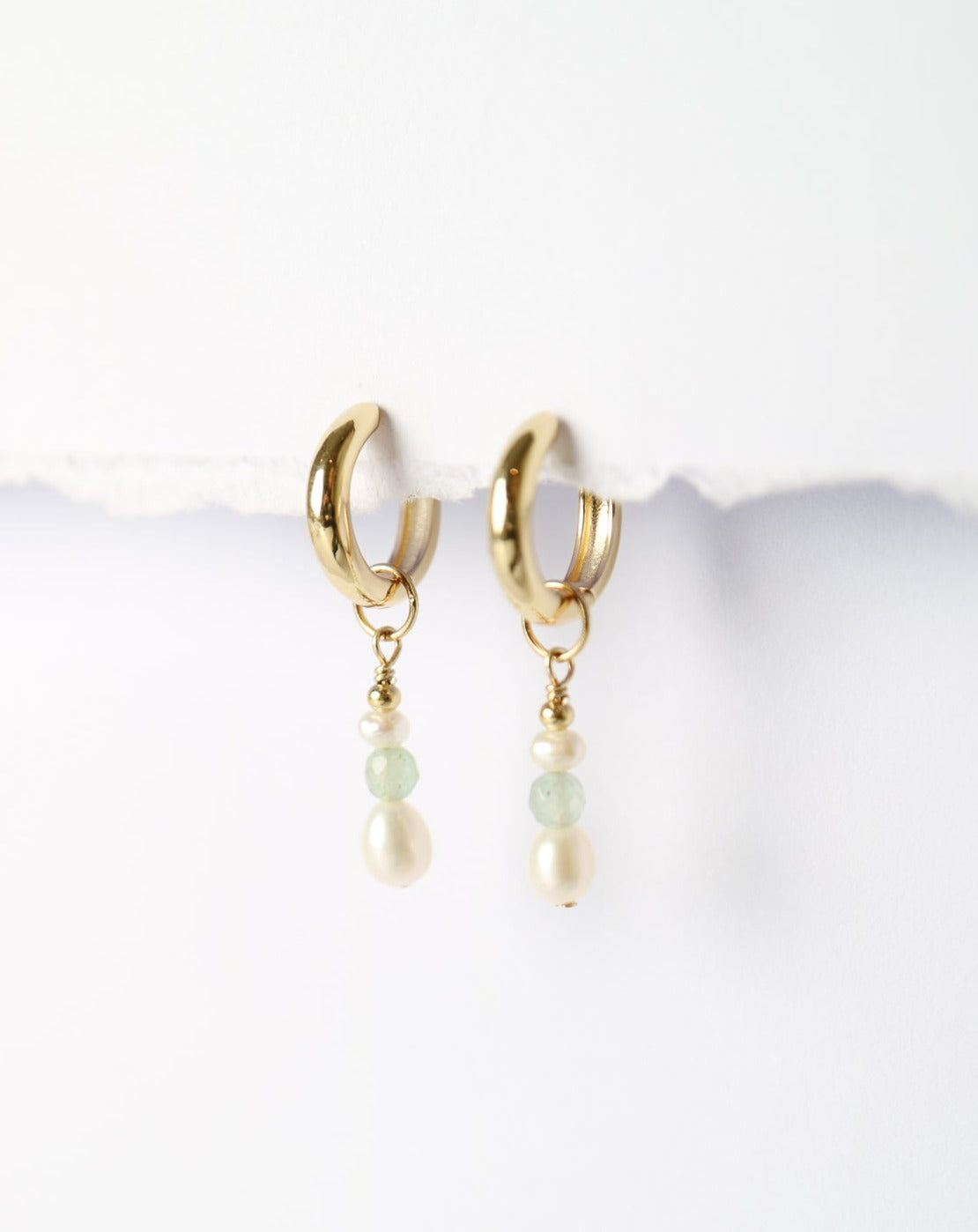 Classic Huggie Earrings gold plated silver Collective & Co Jewellery