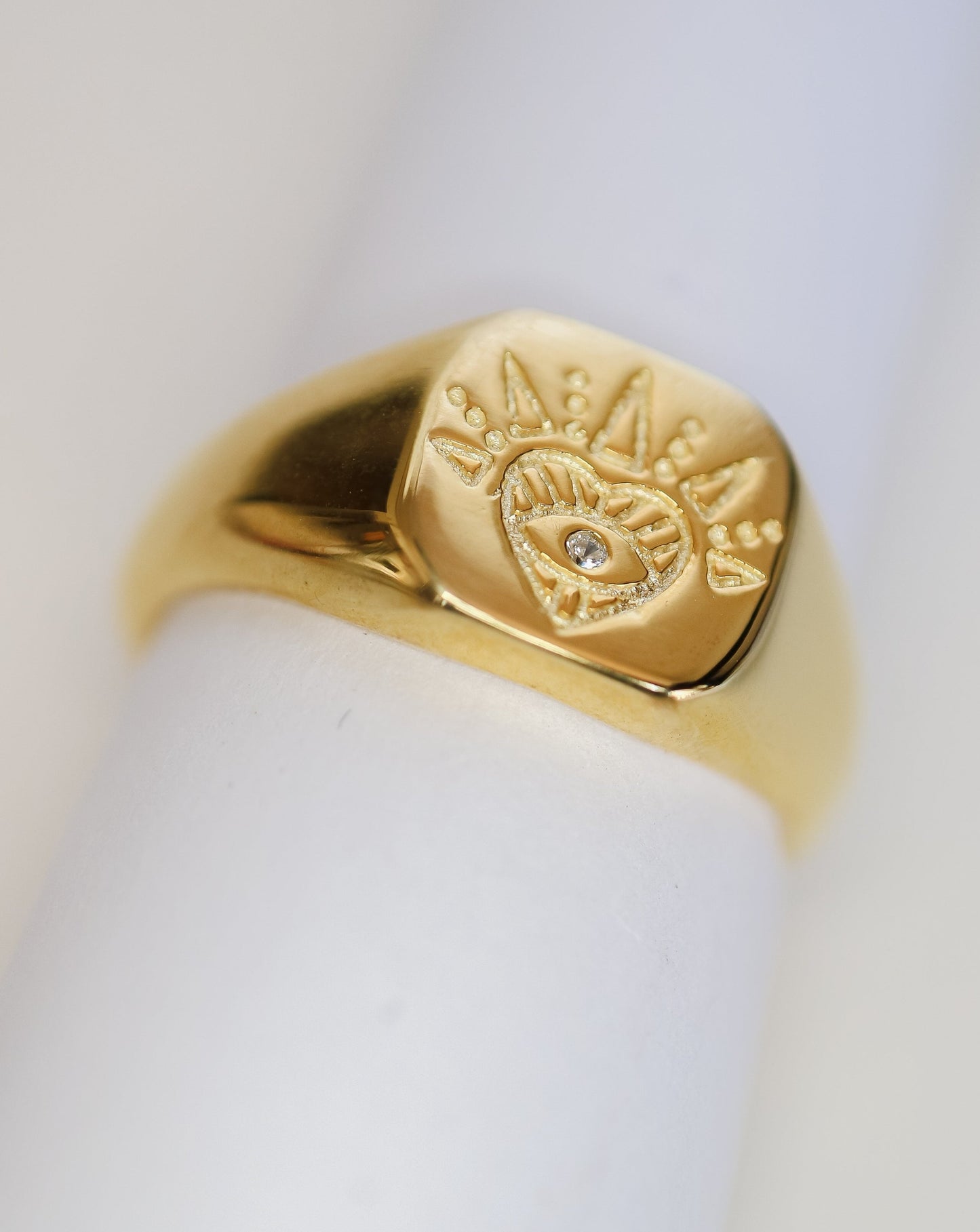 Evil Eye Signet Ring