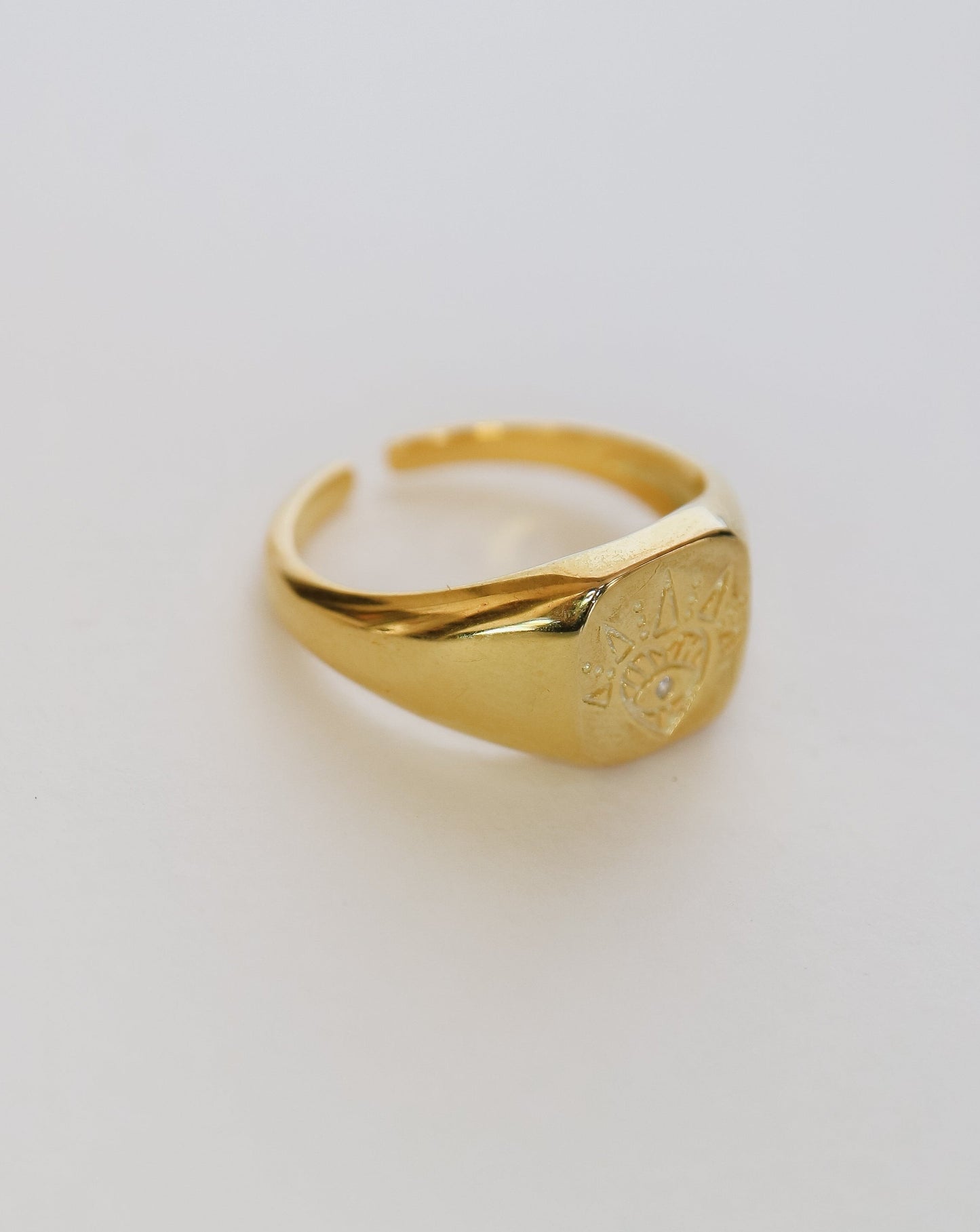Evil Eye Signet Ring