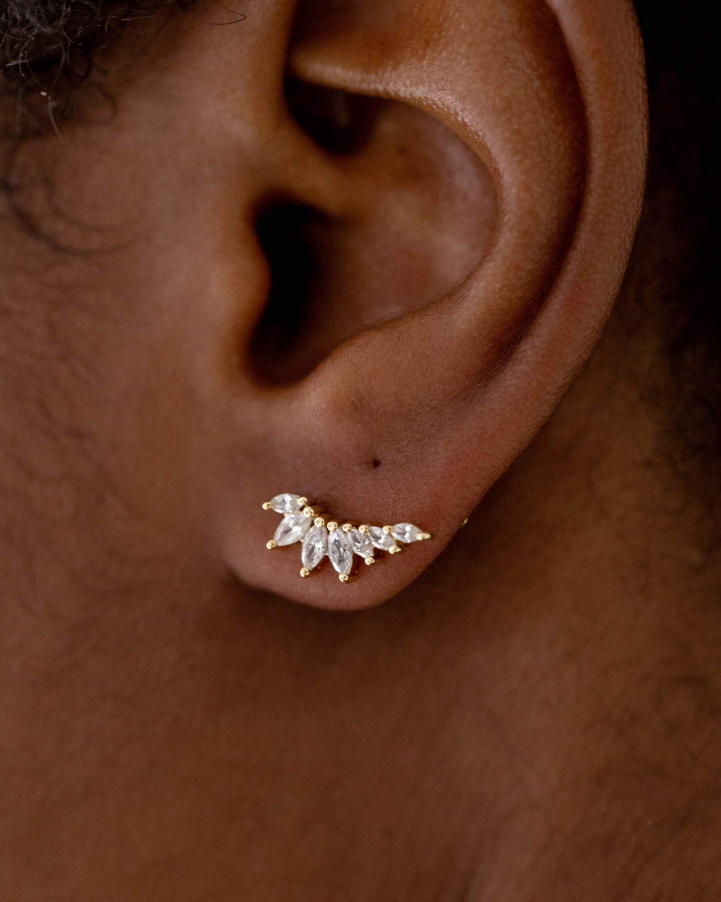 Galaxy Ear Climber earrings