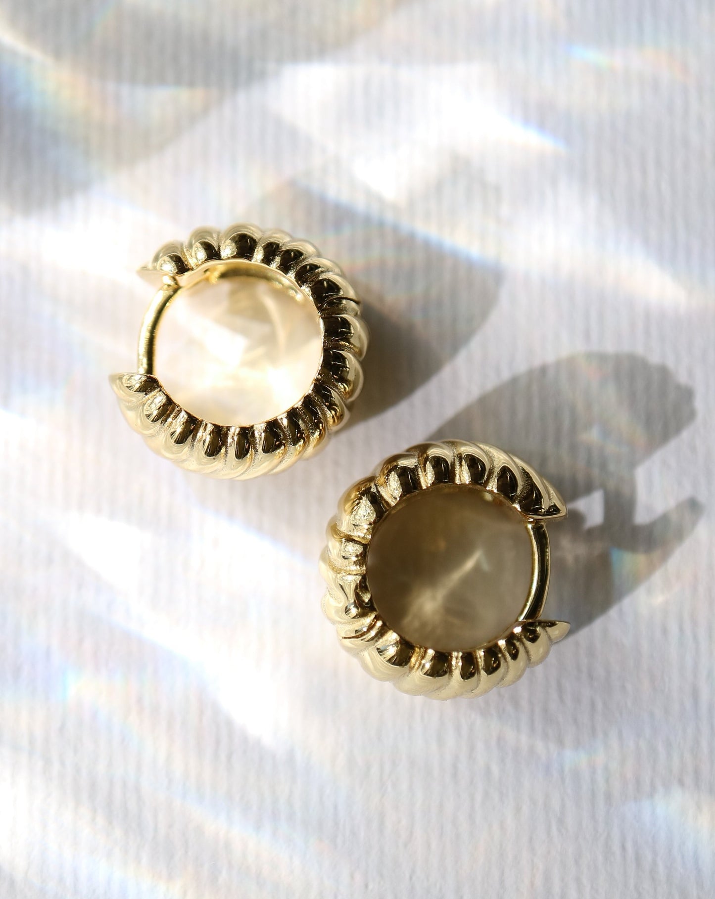 Golden Ridge Huggies Earrings Hoops