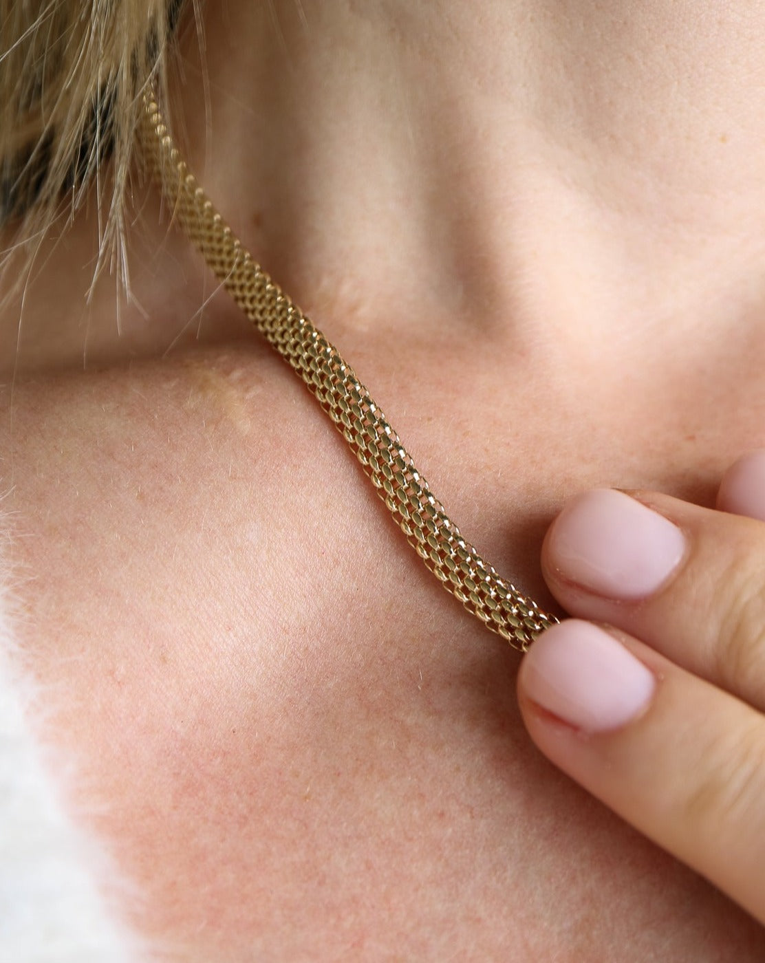 THE POPCORN CHAIN in gold from Harlow Jewellery