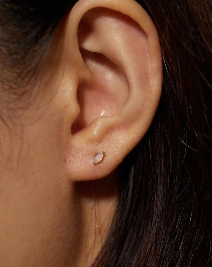 14kt Opal Conch Stud