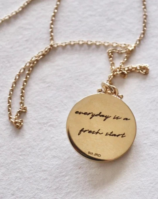 9kt gold Sunburst Necklace from Jade Rabbit