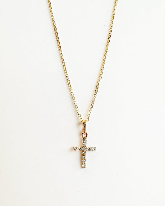 9ct gold diamond crucifix cross pendant real gold