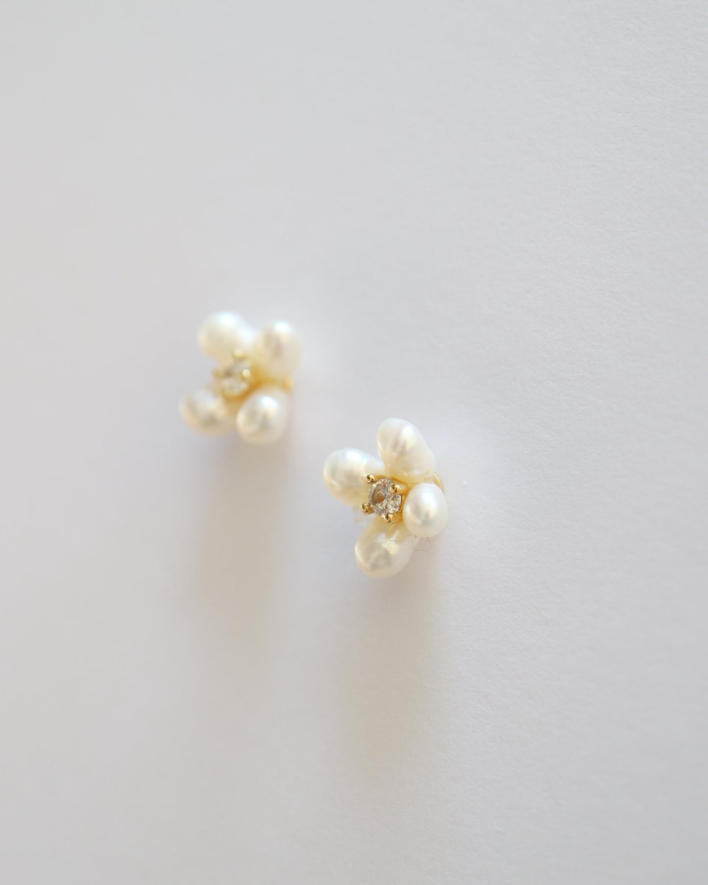 Pearl Flower Earrings