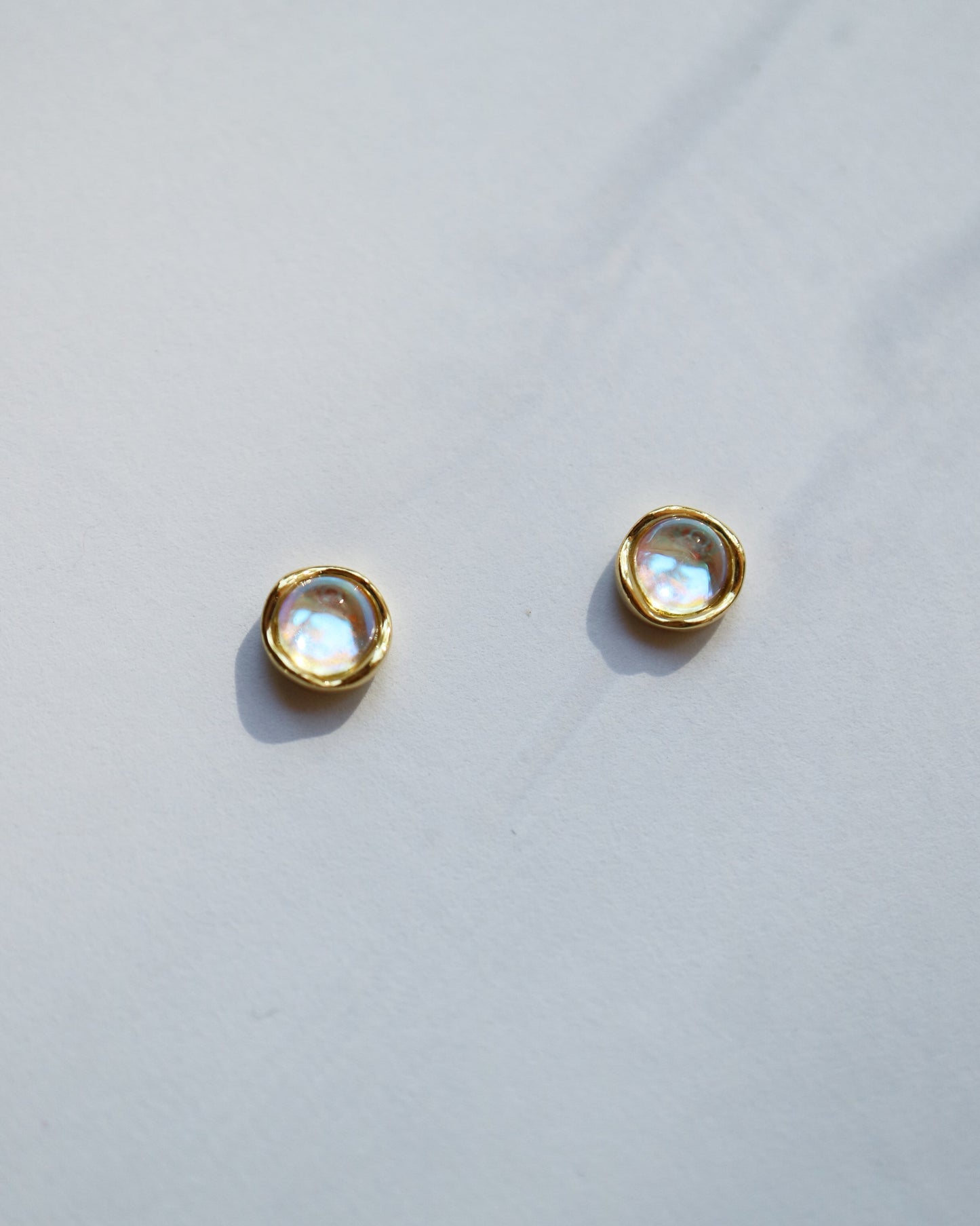 Moonstone Stud Earrings