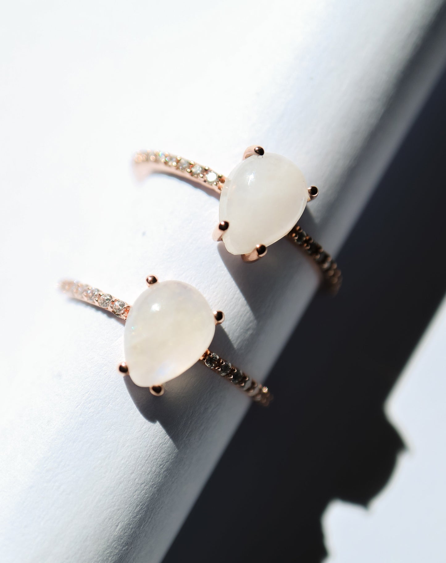 Opal & Topaz Angels Teardrop Ring