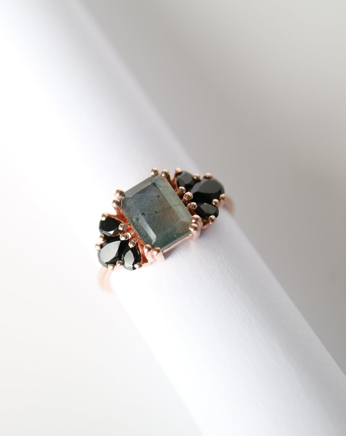 La Kaiser Empress Ring with Labradorite and Spinel