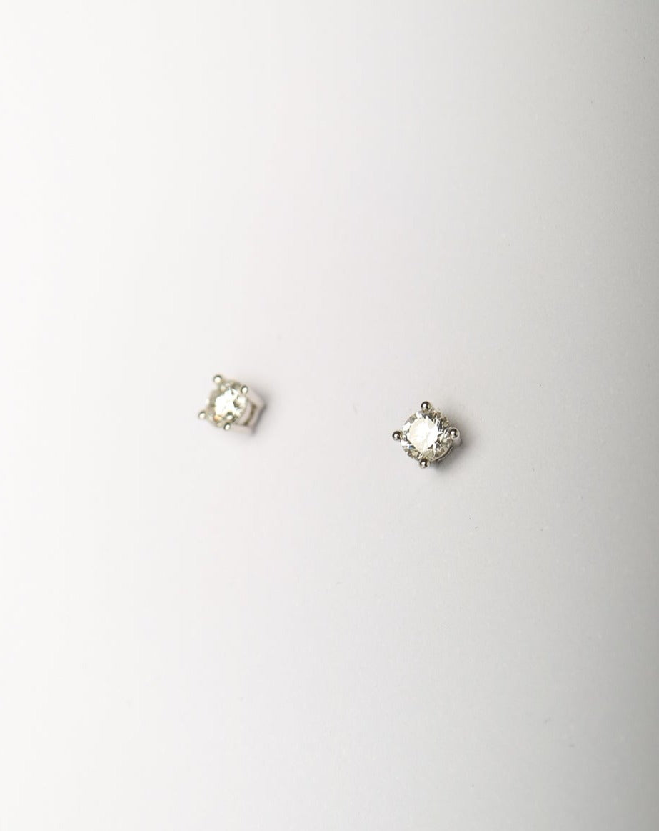 Lab diamond stud earrings