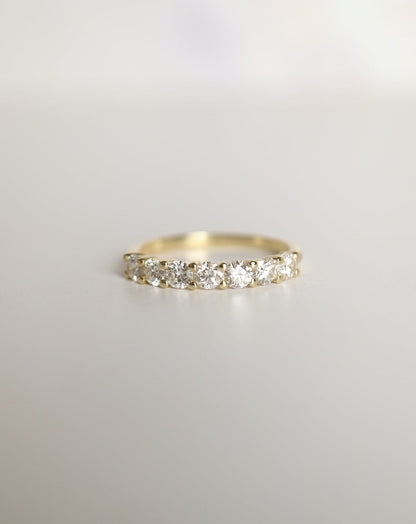 9ct gold and laboratory grown diamond eternity ring band