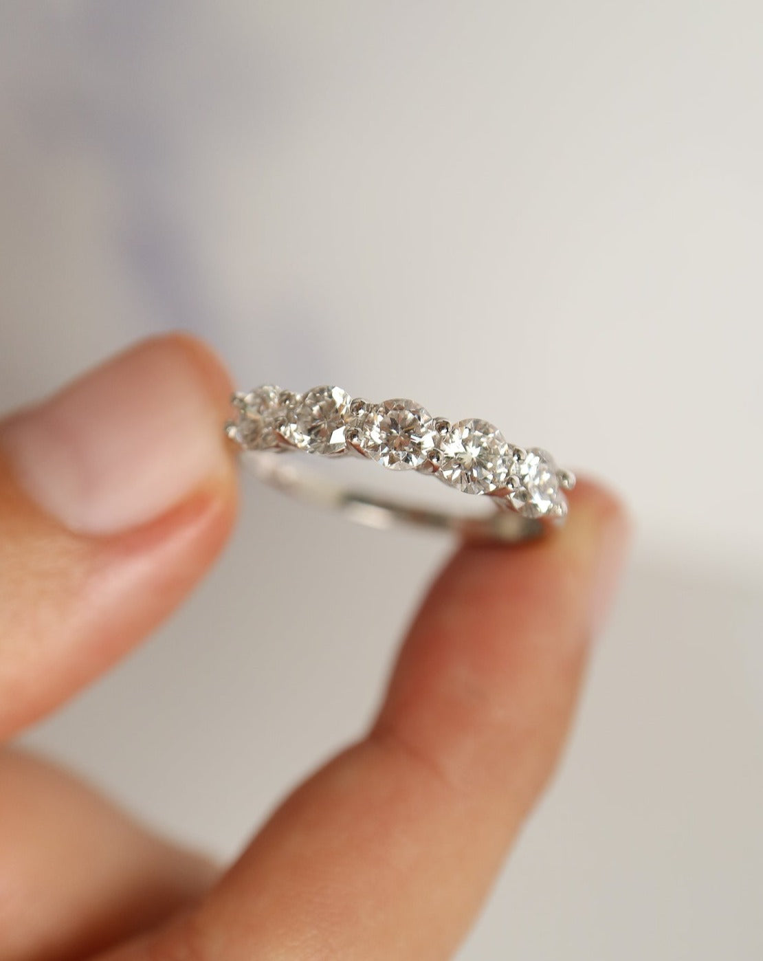 9ct white gold engagement ring wedding band with lab grown diamonds
