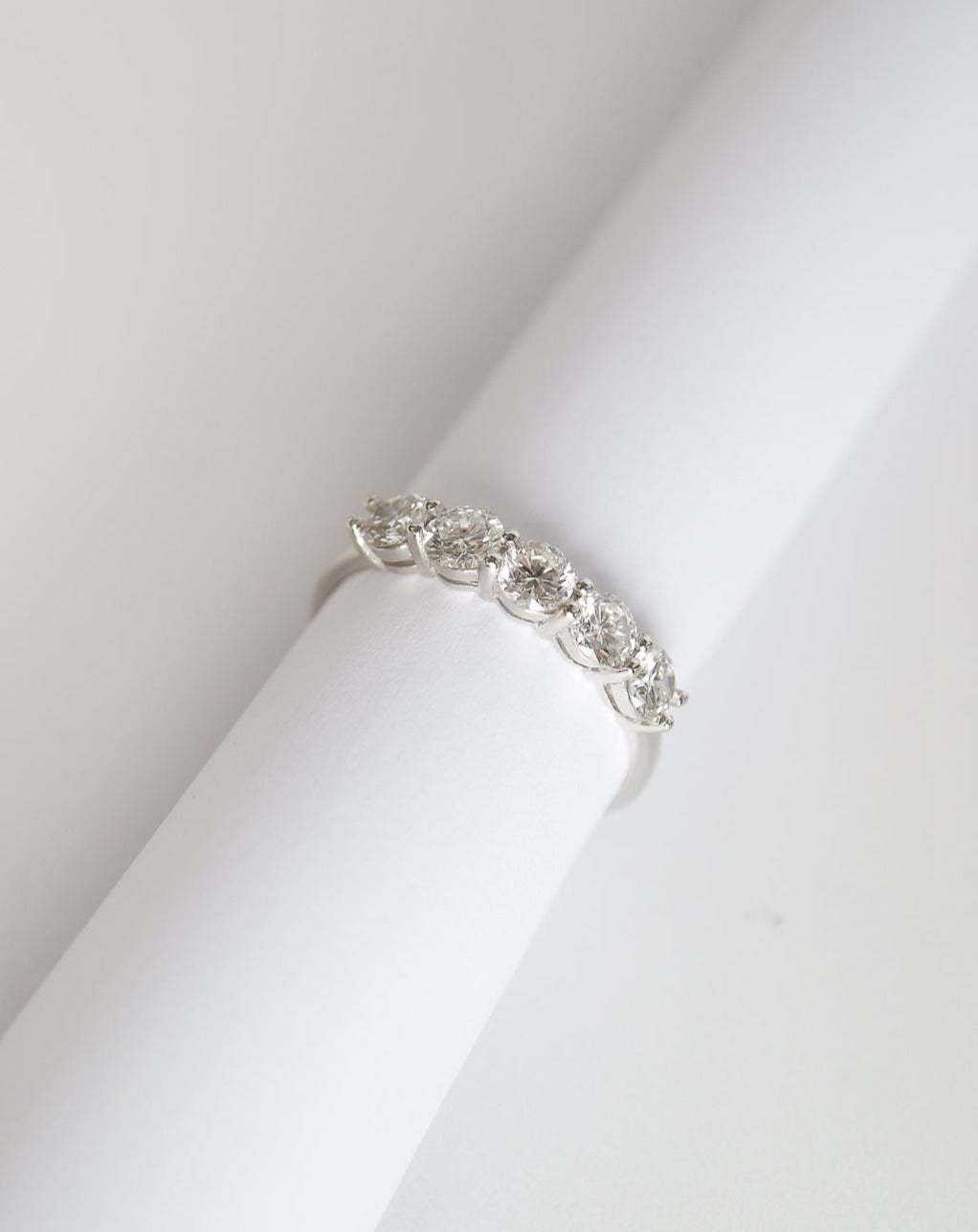 9ct white gold engagement ring wedding band with lab grown diamonds