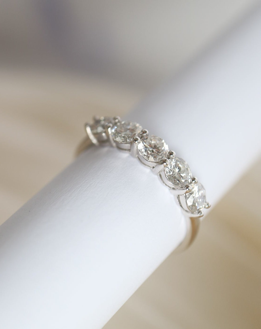 9ct white gold engagement ring wedding band with lab grown diamonds