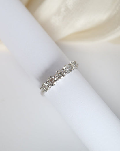 9ct white gold engagement ring wedding band with lab grown diamonds