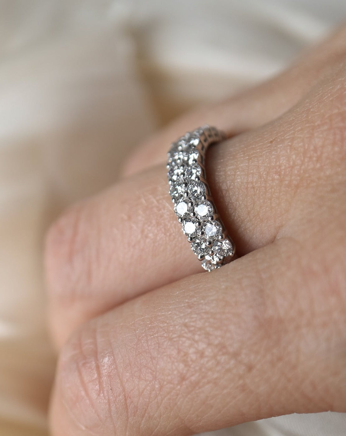 9ct gold lab grown diamond ring band engagement ring wedding band