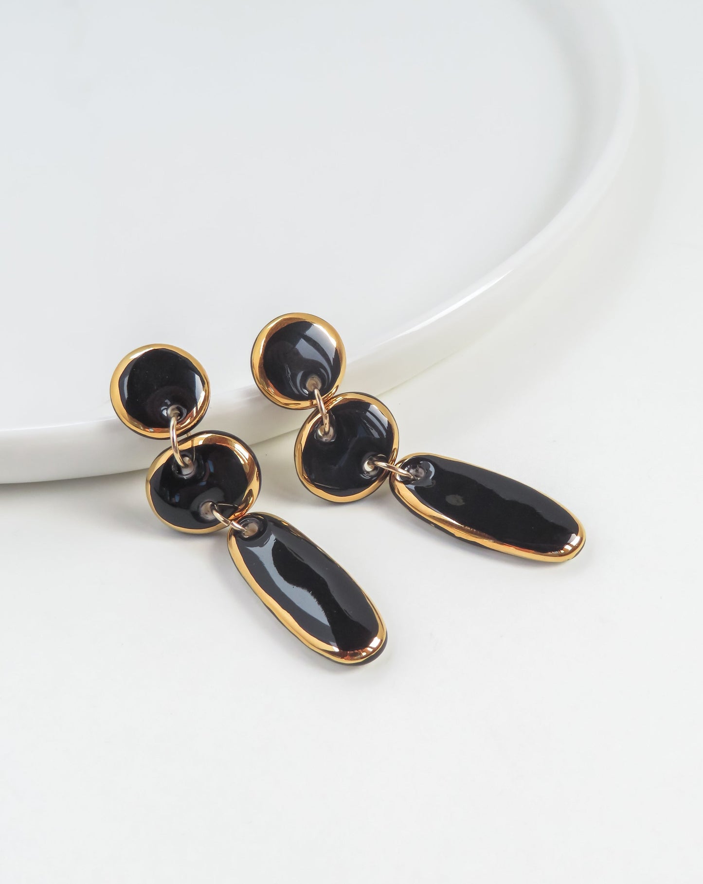 Lara Porcelain Earrings by Nina Bosch Jewellery