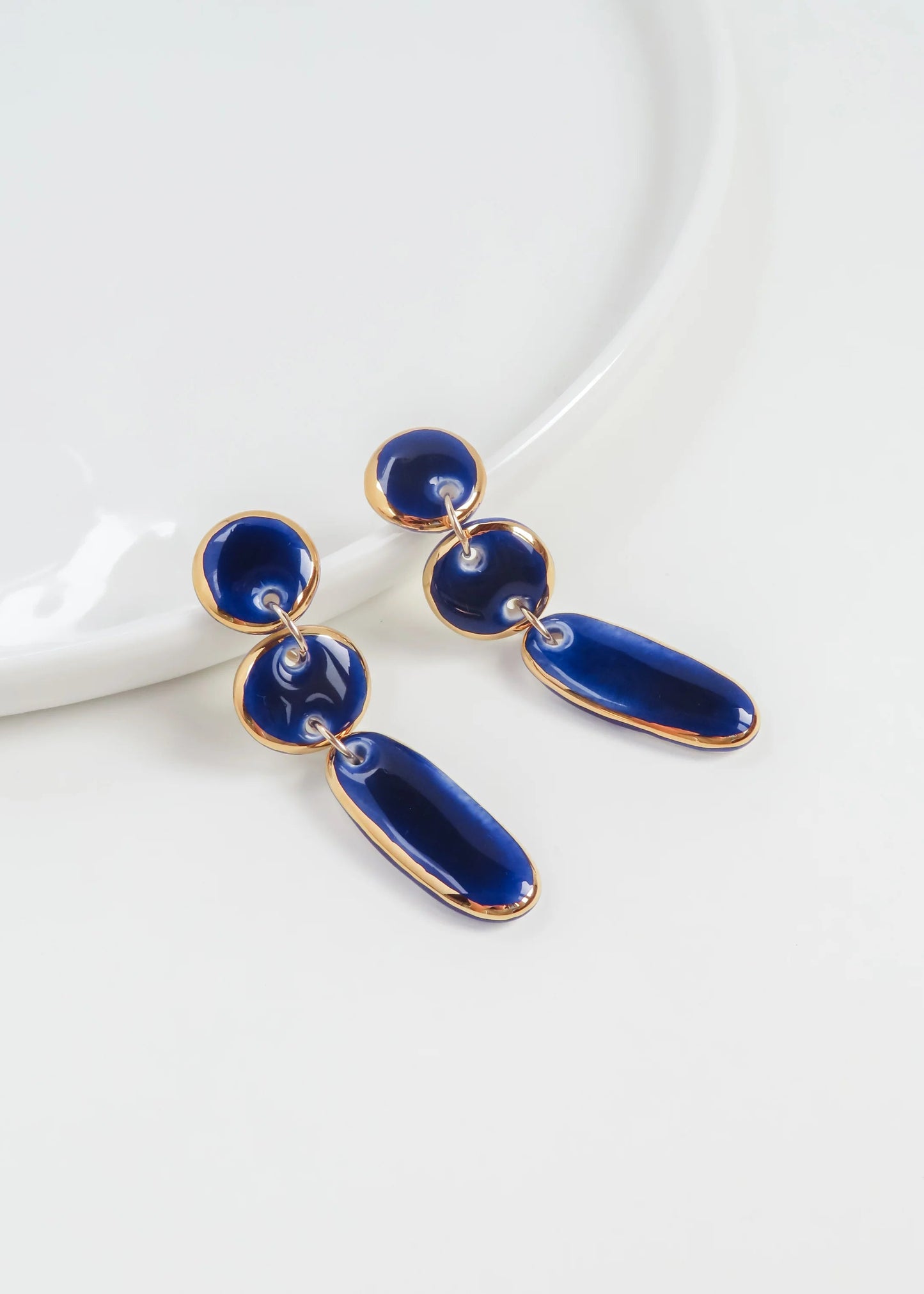 Lara Earrings in Blue