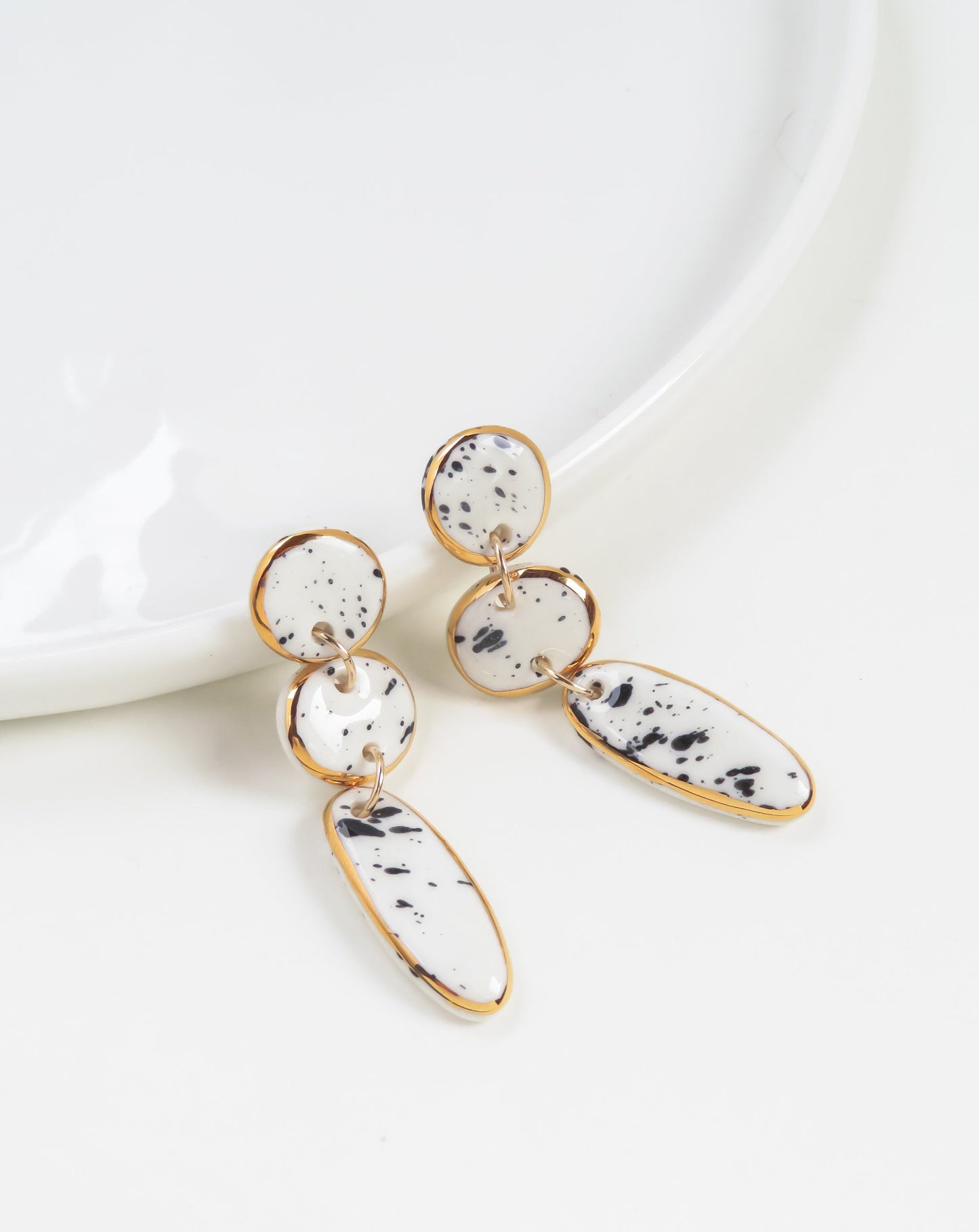 Lara Porcelain Earrings by Nina Bosch Jewellery